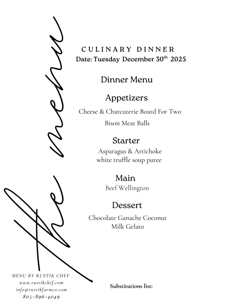 Elegant Dinner for Two